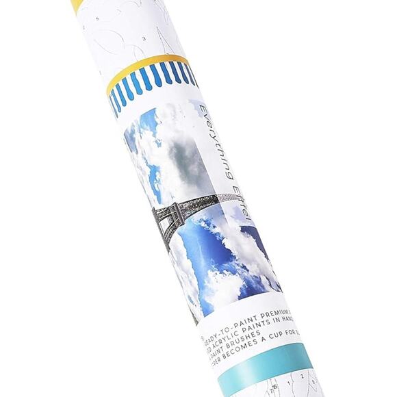 Paint Color by Number for Adults, DIY 16x20 Modern Decor Eiffel Tower Canvas - Picture 4 of 5